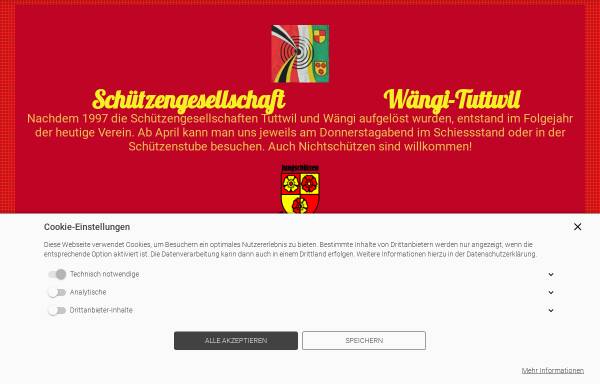 Vorschau von www.schuetzen-waengi.ch, Schützengesellschaft Wängi-Tuttwil
