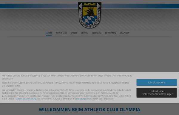 Vorschau von acolympia.de, Athletik Club Olympia Schrobenhausen von 1895 e.V.