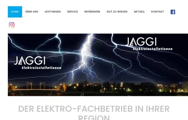 Vorschau von www.jaeggi-elektro.ch, Jäggi Elektroinstallationen, Balsthal