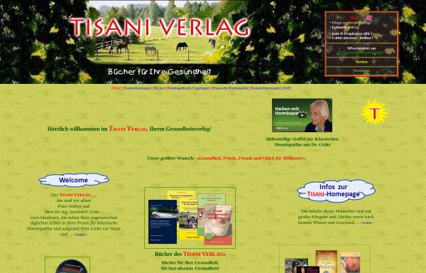 Vorschau von www.tisani-verlag.de, Tisani Verlag, Andrea Grätz
