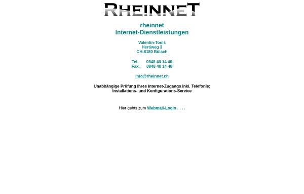 Vorschau von www.rheinnet.ch, rheinnet, Internet-Dienstleistungen