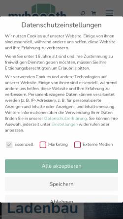 Vorschau der mobilen Webseite myboooth.de, MTL DISPLAY COMPANY Marketing Service GmbH