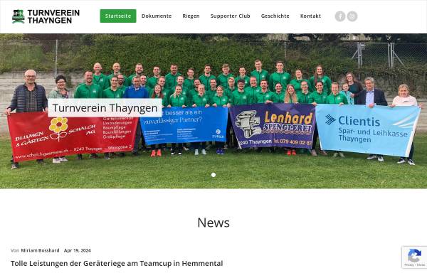 Vorschau von www.tvthayngen.ch, Damenturnverein und Turnverein Thayngen