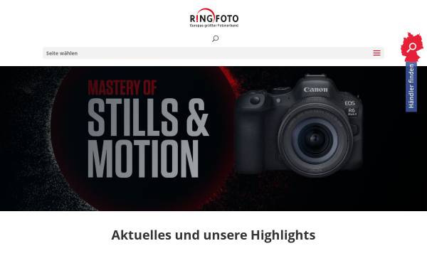 Vorschau von www.ringfoto.de, RINGFOTO GmbH & Co. ALFO Marketing KG