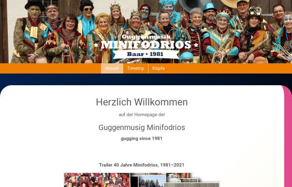 Vorschau von www.minifodrios.ch, Guggenmusik Minifodrios, Baar
