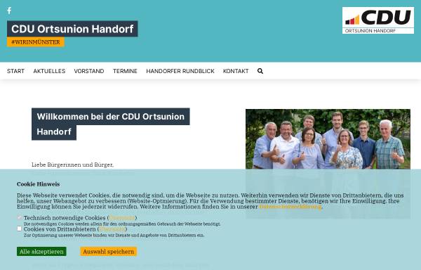 Vorschau von www.cdu-handorf.de, CDU-Ortsunion Handorf