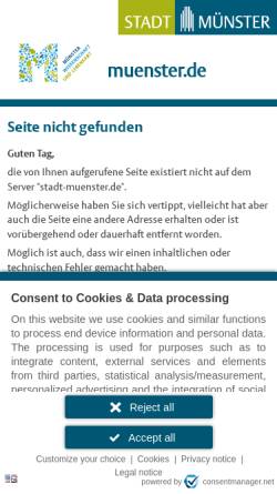 Vorschau der mobilen Webseite www.markus-lewe.de, Lewe, Markus (CDU)