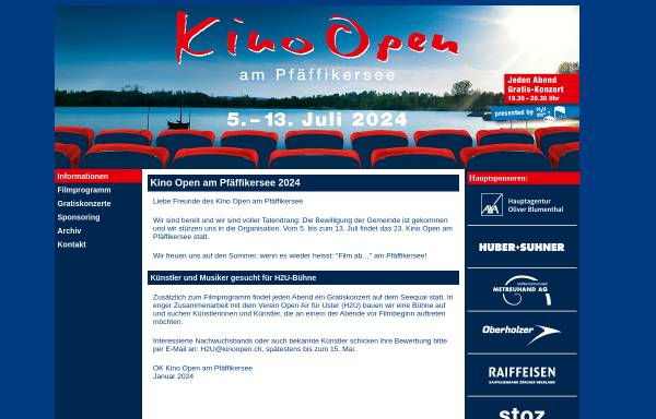 Vorschau von www.kinoopen.ch, Kino Open