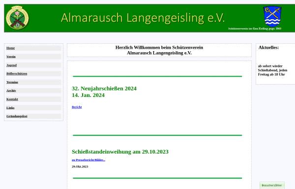 Vorschau von www.almarausch-langengeisling.de, Schützenverein Almarausch