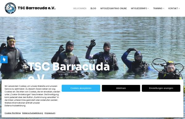 Vorschau von www.tsc-barracuda.de, TSC Barracuda Erding e.V.
