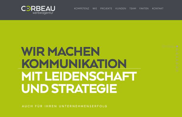 Vorschau von www.corbeau.de, Corbeau Werbeagentur