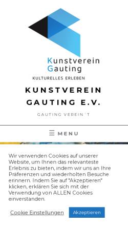 Vorschau der mobilen Webseite kunstverein-gauting.de, Kunstverein-Gauting e.V.