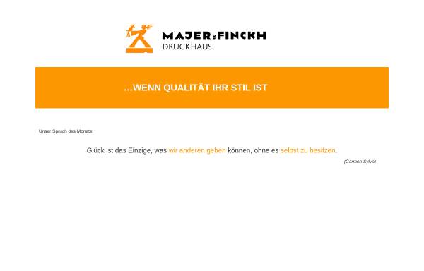 Vorschau von www.druckerei-majer-finckh.de, Druckerei Majer und Finckh, München