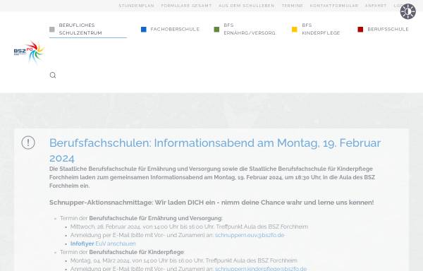 Vorschau von www.bsfo.de, Berufliches Schulzentrum