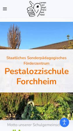 Vorschau der mobilen Webseite www.pestalozzischule-forchheim.de, Pestalozzischule
