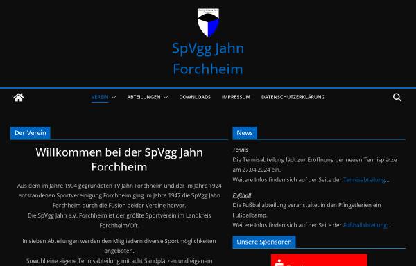 Vorschau von spvgg-jahn-forchheim.de, SpVgg Jahn Forchheim e.V.