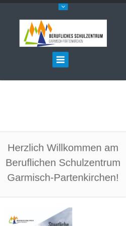 Vorschau der mobilen Webseite www.ws-gap.de, Staatliche Wirtschaftsschule Garmisch-Partenkirchen