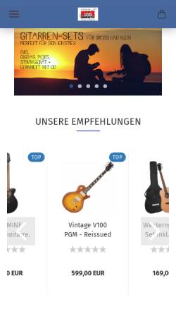 Vorschau der mobilen Webseite www.musikproduktiv-gap.de, Musik Produktiv