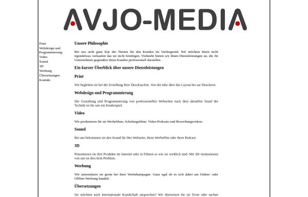 Vorschau von www.avjo-media.de, AVJO-Media