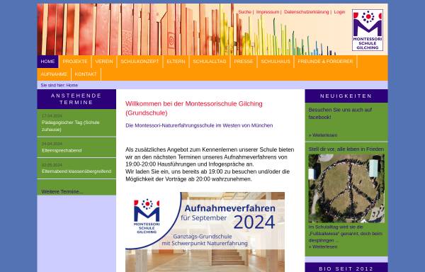 Vorschau von www.montessorischule-gilching.de, Montessorischule Gilching