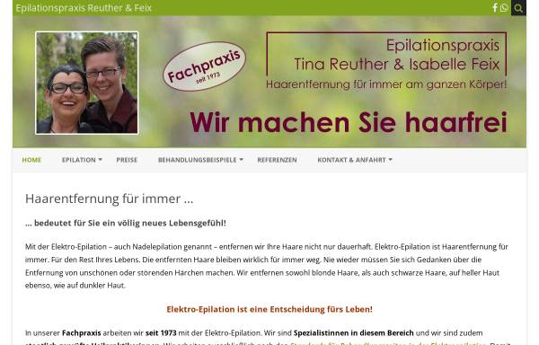Vorschau von epilation-reuther.de, Epilationsinstitut Tina Reuther