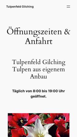 Vorschau der mobilen Webseite www.tulpenfeld.de, Tulpenfeld Gilching