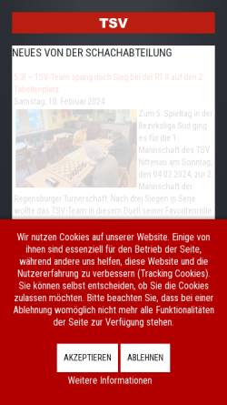 Vorschau der mobilen Webseite www.tsv-schach.de, Schachabteilung des TSV Nittenau