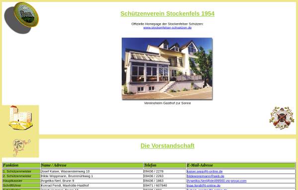 Vorschau von www.stockenfelser-schuetzen.de, Schützenverein Stockenfels