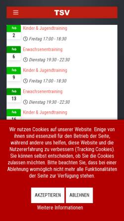 Vorschau der mobilen Webseite www.tsv-tischtennis.de, TSV Nittenau - Tischtennis