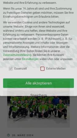 Vorschau der mobilen Webseite www.escholzkirchen.de, Eishockeyverein ESC Holzkirchen