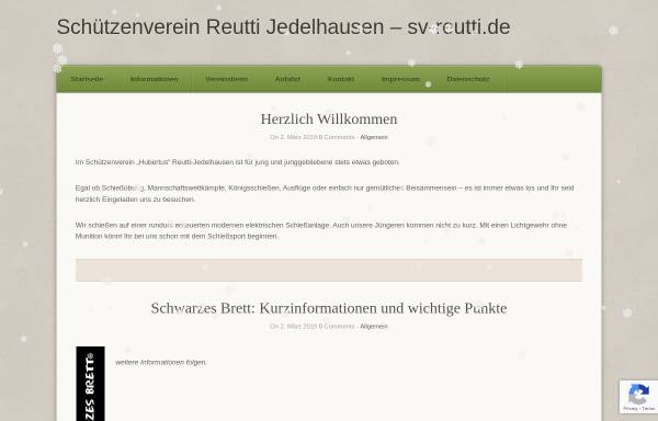Vorschau von www.sv-reutti.de, Schützenverein Reutti Jedelhausen