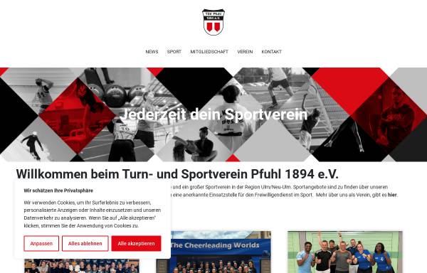 Vorschau von www.tsvpfuhl.de, TSV Pfuhl 1894 e. V.