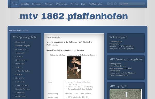 Vorschau von www.mtv-paf.de, MTV 1862 Pfaffenhofen/Ilm e.V.