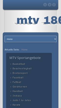 Vorschau der mobilen Webseite www.mtv-paf.de, MTV 1862 Pfaffenhofen/Ilm e.V.