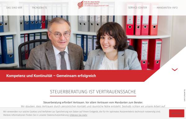 Vorschau von www.steuerkanzlei-herrler.de, Steuerkanzlei Prof. Dr. Hans Herrler