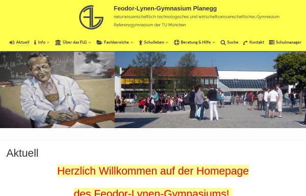 Vorschau von www.flg-online.de, Feodor-Lynen-Gymnasium