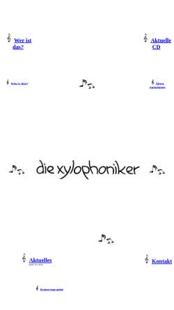Vorschau der mobilen Webseite www.xylophoniker.de, Die Xylophoniker