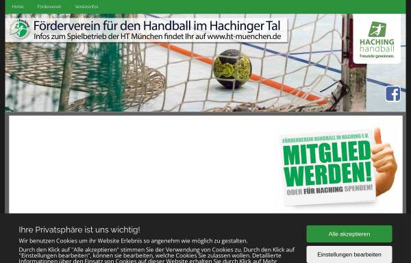 Vorschau von www.haching.de, Handball in Haching e.V.
