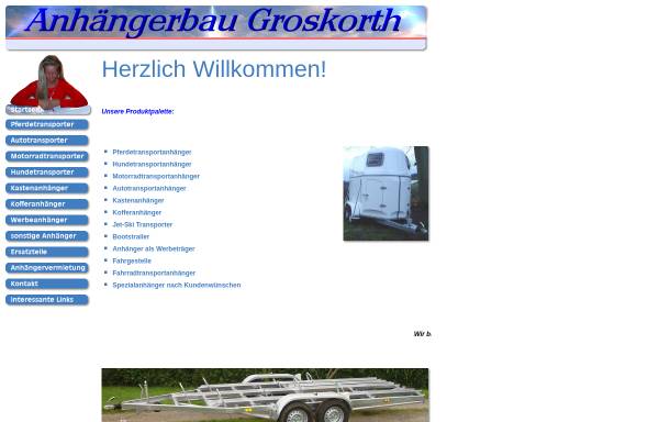 Vorschau von www.groskorth.de, Anhängerbau Martin Groskorth