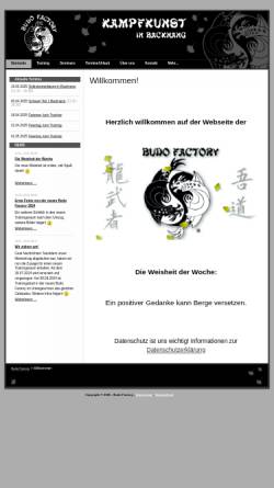 Vorschau der mobilen Webseite www.budo-factory.de, Budo Factory, Backnang
