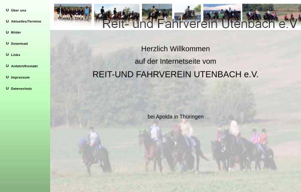 Vorschau von www.reitverein-utenbach.de, Reit- und Fahrverein Utenbach e.V.