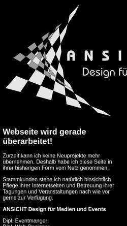Vorschau der mobilen Webseite www.ansicht-design.de, ansicht-design