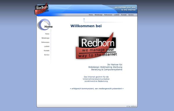 Vorschau von www.redhorn.de, Redhorn Webdesign