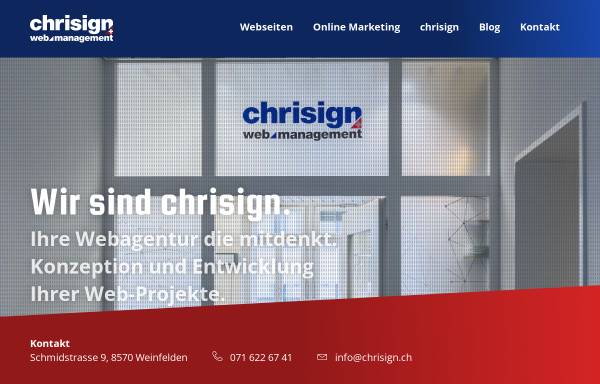 Vorschau von www.chrisign.ch, Chrisign GmbH