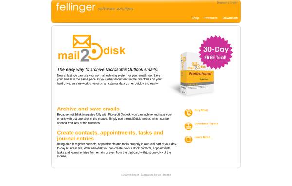 Vorschau von fellinger.biz, Fellinger Software Solutions