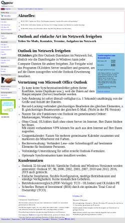 Vorschau der mobilen Webseite www.olfolders.de, Thomas Quester Software
