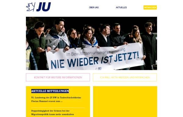 Vorschau von www.ju-bw.de, Junge Union Baden-Württemberg