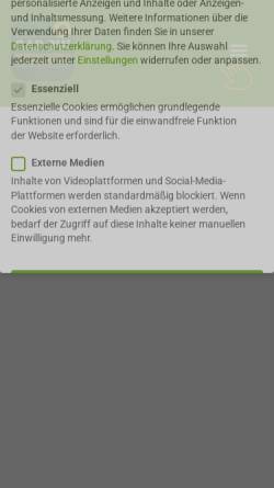 Vorschau der mobilen Webseite www.gar-bw.de, GAR e.V.