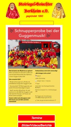 Vorschau der mobilen Webseite stoiriegel-goischter.de, Stoiriegel-Goischter Berkheim e.V.