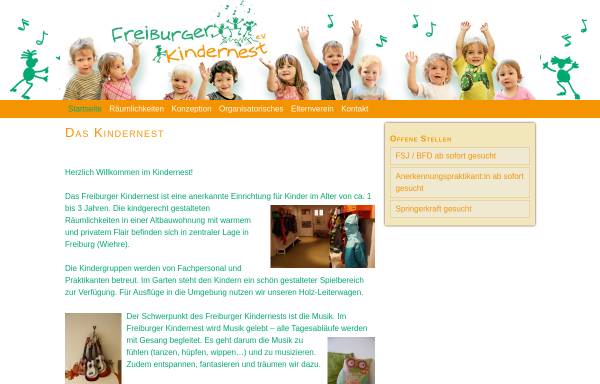 Vorschau von www.freiburger-kindernest.de, Kindernest